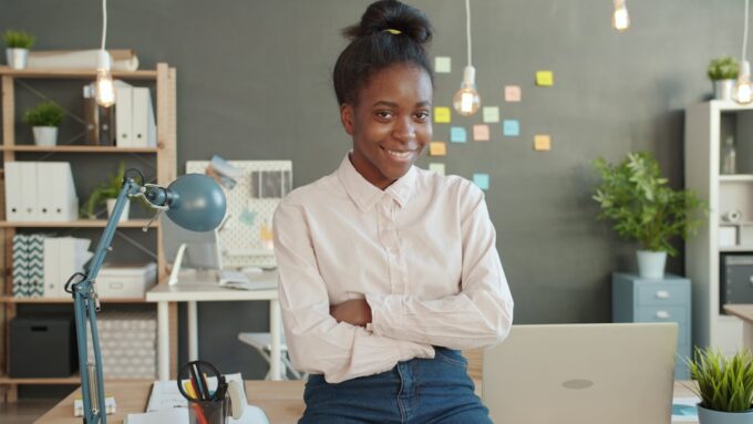 Small business employees managing orders and operations
